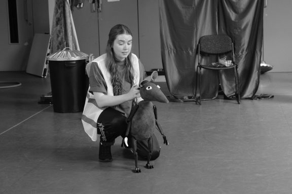 Photo by Romina Hytten Pesky the rat being puppeteered